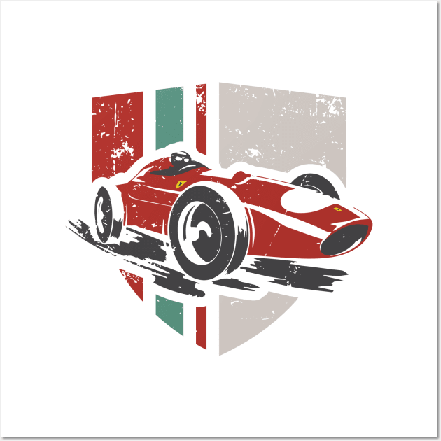 Vintage Scuderia Ferrari Dino Wall Art by SilverfireDesign